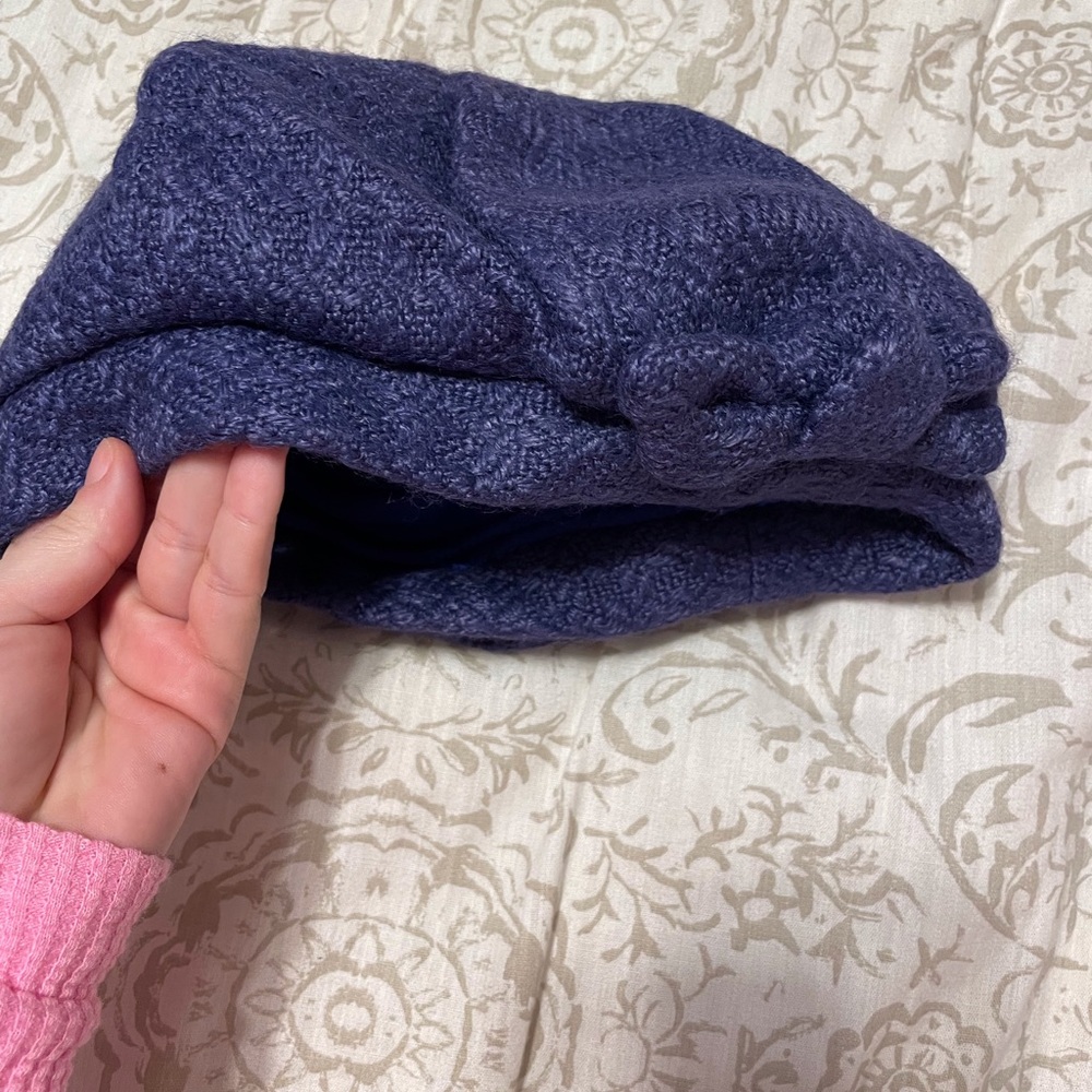 Bluish purple hat